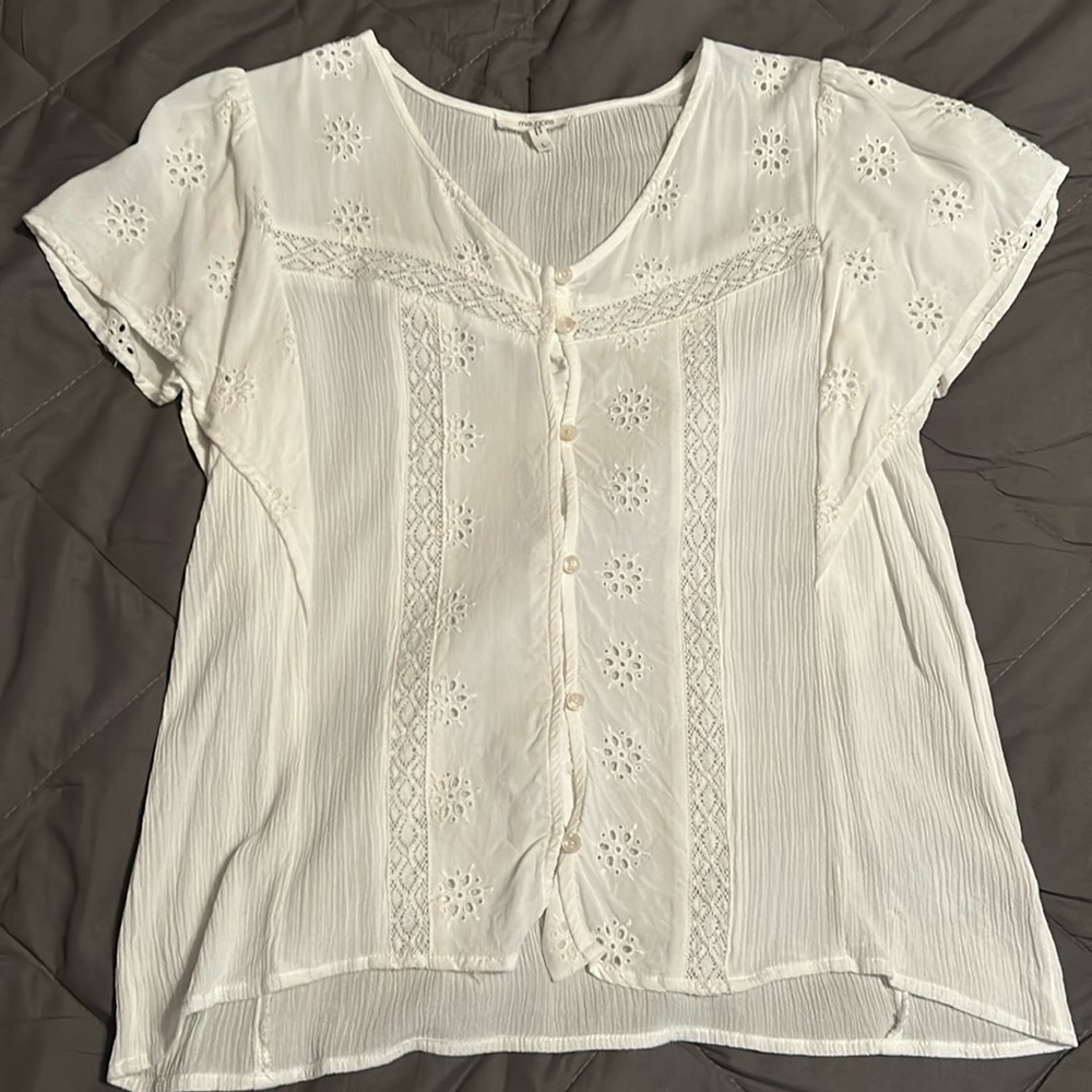White blouse  size L
